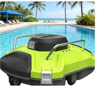 Limpiador automático de piscinas: aspiradora robótica para piscinas sobre o en el suelo, robot de limpieza de piscinas con potente succión