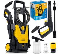 Limpiador de Alta presión Humberg - Lavadora de Auto Profesional de 1800W con 230 Bar EW - Bomba de Aluminio autoaspirante Que Incluye Manguera de 6m y Boquilla Turbo - Ideal para jardín, terraza y