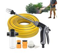 Limpiador de alta presión portátil, ajustable con botella de espuma | Limpiador de alta presión portátil para coche, para jardín, terraza, patio, porche, acera, macizo, macizos de flores