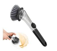 Limpiador de jabón para platos, limpiador ergonómico de mano, cepillo para platos de cocina, para ollas, estufas, fregadero, cocina, hogar, dormitorio, limpieza del hogar, electrodomésticos, sartén