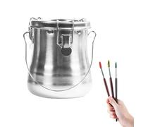 Limpiador de pinceles de pintura al óleo, limpiador de pinceles, herramienta de limpieza portátil resistente, filtro de limpieza extraíble, fácil cuidado para tintas blancas S