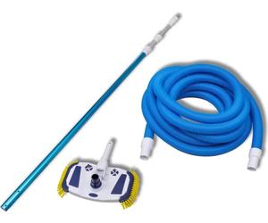 Limpiador de piscinas vidaXL con barra telescópica y manguera