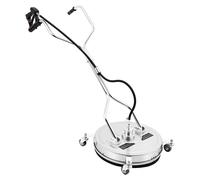 Limpiador de superficies para hidrolavadoras - 50,8 cm - 4500 PSI - Acero inoxidable - 4 ruedas - Blanco