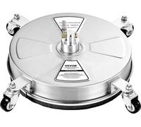 Limpiador de superficies para lavadora a presión de 16.5 pulgadas, con 4 ruedas, fabricado en acero inoxidable, y una presión máxima de 4000 PSI