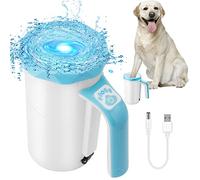 Limpiador Patas Perro Eléctrico con Cepillo de Silicona Suave Extraíble