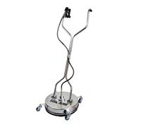 Limpiador profesional de superficies de 20", 4500 PSI de alta presión con 2 boquillas, limpiador de suelo de aleación de acero inoxidable para terraza, balcón, camino de jardín