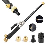 Limpiadora a presión Jet, limpiadora de alta presión portátil, adaptador para manguera de jardín, pulverizador para limpieza de ventanas de vidrio, ideal para limpieza de jardines, casas y automóviles