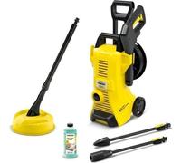 Limpiadora a presión Kärcher K3 Premium Power Control Home, 120 bares, 380 litros/hora, 1600W, con limpiador de superficies T-Racer T1 y carrete para manguera