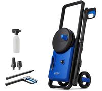 Limpiadora a presión – Limpiadora de superficies – 140 bares de presión de trabajo – 1800 vatios de potencia – 6 metros de manguera