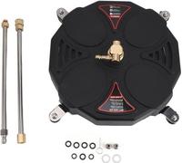 Limpiadora a presión para superficies - 13 pulgadas - 2500 PSI - Fregadora universal - 4 ruedas - 2 extensiones - Conexiones rápidas