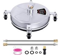 Limpiadora a presión para superficies, con un ancho de 38 cm, equipada con 4 ruedas y una presión máxima de 4000 PSI
