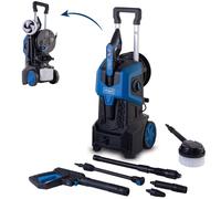 Limpiadora a presión Scheppach HCE3000 | Motor de 2400 W | Presión máxima de 180 bar | Caudal de 480 L/h | Manguera anti-torsión de 8 metros | Incluye elemento de boquilla