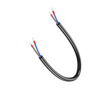 Limtula Cable de alimentación de 0, 2 M, 2 Pines / 3 Pines, Conector de fácil instalación, reemplazo de Cable de extensión para Proyecto electrónico, Cable de Enlace eléctrico