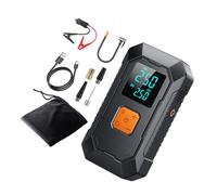 Limtula Compresor de Aire 2 en 1 y Adaptador de Corriente para inflar neumáticos de Bicicleta y, con luz Led, Recargable por USB C, Bola para Bicicleta y Motocicleta