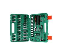 Limtula Kits completos de llaves de trinquete de 53 dados con punta y estuche para mecánicos profesionales y proyectos de reparación de automóviles Herramientas de reparación doméstica con estuche de