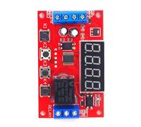 Limtula Módulo de relés de retardo de Temporizador programable Pantalla LED Controlador de retardo de Ciclo Ajustable para relés de automatización del hogar Inteligentes con Pantalla LED