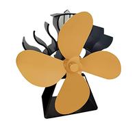 Limtula Ventilador de chimenea ecológico Ventilador de estufa para leña para quemador Chimenea aumenta silencio y bajo mantenimiento Estufa eficiente alimentada por calor Sin necesidad de batería ni