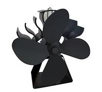 Limtula Ventilador de chimenea ecológico Ventilador de estufa para leña para quemador Chimenea aumenta silencio y bajo mantenimiento Estufa eficiente alimentada por calor Sin necesidad de batería ni