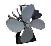 Limtula Ventilador de chimenea ecológico Ventilador de estufa para leña para quemador Chimenea aumenta silencio y bajo mantenimiento Estufa eficiente alimentada por calor Sin necesidad de batería ni