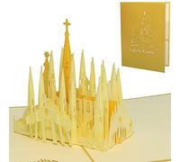 Lin 17392 - Cartes 3D, Pop Up carte d'anniversaire 3D pop up carte de vœux Carte à rabat Voyage Bon Espagne Architecture Sagrada Familia, Barcelone, n266