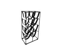 LIN HOME Botellero Vertical de Metal Negro para 8 Botellas, Soporte Organizador para Vino de 4 Niveles para Cocina, Bar Doméstico, Comedor y Despensa,15x23.5x45cm,RS22208