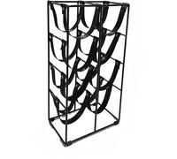 LIN HOME Botellero Vertical de Metal Negro para 8 Botellas, Soporte Organizador para Vino de 4 Niveles para Cocina, Bar Doméstico, Comedor y Despensa,15x23.5x45cm,RS22208