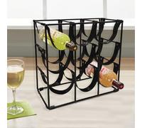 LIN HOME RS02209 Botellero de Hierro Soporte para 9 Botellas