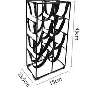 LIN HOME RS02209 Botellero de Hierro Soporte para 9 Botellas