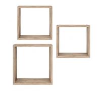 LIN HOME XZ-22234-3 Perchero Pared de Madera Rústico con 4 Ganchos Metálicos Vintage - Colgador Decorativo para Entrada, Dormitorio, Baño para Abrigos, Sombrero, Toallas,70x8.5x1.5CM