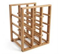 LIN HOME XZ-22285 Botellero Vino Madera para Almacenar de Manera Óptima hasta 12 Botellas de Vino