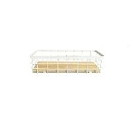 LIN HOME XZ-23153 Cesta de Almacenamiento con Asas Reforzadas, Organizador Versátil para Hogar y Oficina(White,25 * 10 * 7.5)