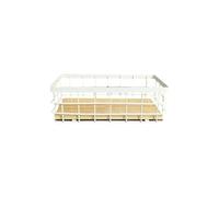 LIN HOME XZ-23154 Cesta de Almacenamiento con Asas Reforzadas, Organizador Versátil para Hogar y Oficina(White,28.5 * 13.5 * 9.5)