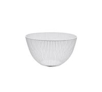 LIN HOME XZ-23155 Cesta de Frutas de Metal Negro con Diseño Radial, Organizador Decorativo de Estilo Moderno White