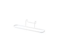 LIN HOME XZ-23188 Soporte para Paños de Cocina de Metal Blanco, Montaje en Puerta, Organizador de Cocina