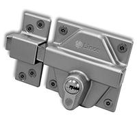 Lince Cerrojo Europerfil 7932EBP I Cerrojo acabado en bicapa plata I Protección anti-bumping, anti-ganzúa, anti-torsión I Especial para verjas, cancelas y puertas metálicas