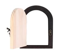 Linda tapa de enchufe autoadhesiva protección contra el polvo | Cubierta decorativa de madera para enchufes para padres niños sala de juegos dormitorio aula hogar WG