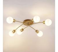Lindby Agmar plafón, latón, 6 luces