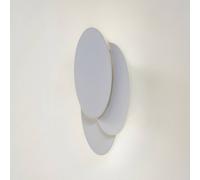 Lindby aplique de pared LED Kolme, blanco, plástico, 28 cm