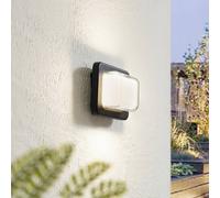 Lindby aplique LED para exterior Sibara, antracita, angular, IP54