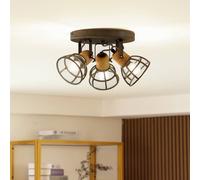 Lindby Arinthea Downlight, 3 luces, antracita, acero E14