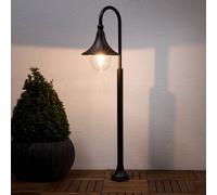 Lindby bolardo luminoso Daphne, 120 cm, negro, metal, E27