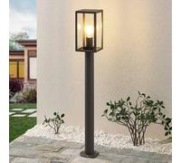 Lindby, bolardo luminoso Filimon, 80 cm, antracita, IP44, E27