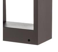 Lindby, bolardo luminoso LED Emima, 60 cm, antracita, aluminio