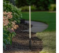 Lindby Bolardo luminoso LED Neano, 80 cm, negro, metal, IP65