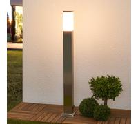 Lindby Bolardo luminoso Lorian, 100 cm, acero inoxidable, IP44, E27