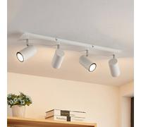 Lindby downlight de techo Joffrey, 70 cm, blanco, 4 luces, GU10