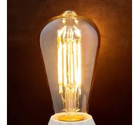 Lindby E27 bombilla rústica LED 6W 500lm ámbar 1.800K lote de 3