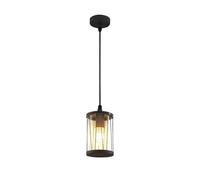 Lindby lámpara colgante de exterior en gris oscuro, transparente, | ip44 protección contra salpicaduras, e27, moderno, acero inoxidable