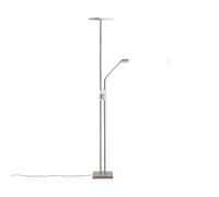 Lindby Lámpara de pie LED, foco de techo regulable, brazo de lectura ajustable, lámpara de pie, lámpara de pie, lámpara de salón, lámpara de lectura, lámpara de techo LED