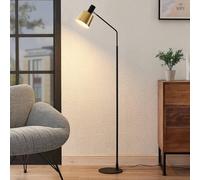 Lindby lámpara de pie Vlada, 144 cm, latón, negro, metal